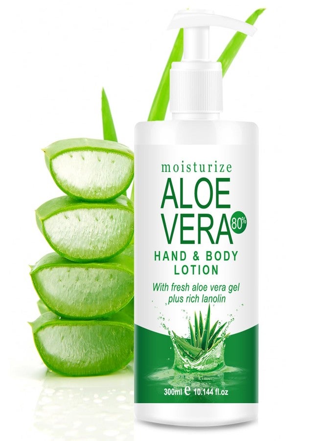 Grospe Organic Aloe Vera Gel for Face & Body, 10.14 Fl Oz Soothing & Hydrating Lotion, 80% Pure Aloe Gel Organic Moisturizer for Dry Skin, Lightweight Non-Greasy Formula - Image 1